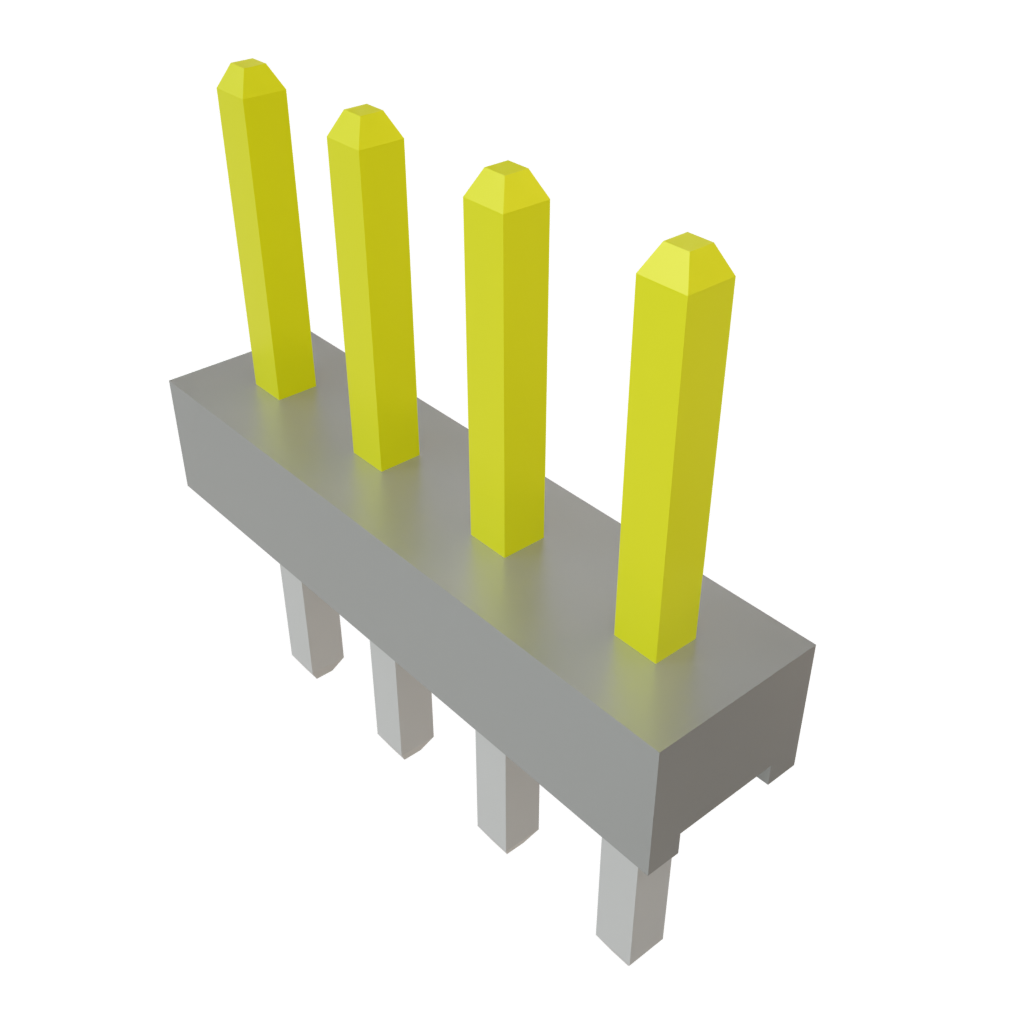 Samtec-TMM-104-02-L-S Steckverbinderleisten und Leiterplattenbuchsen Conn Unshrouded Header HDR 4 POS 2mm Solder ST Top Entry Thru-Hole Bulk
