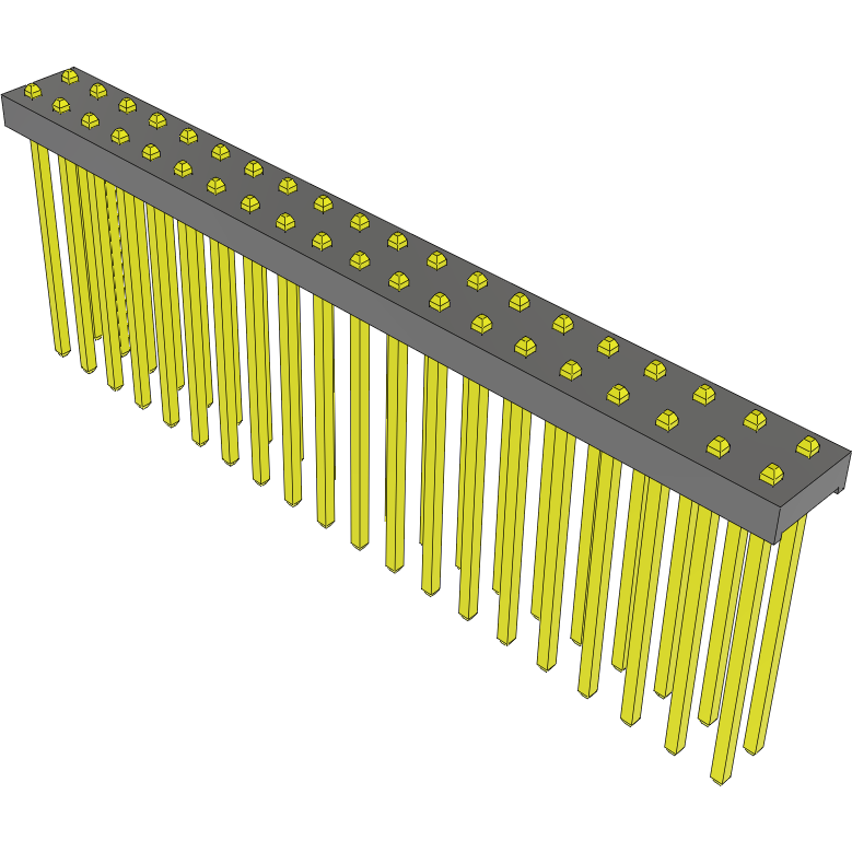 Samtec-MTMM-120-10-S-D-019 Connector Headers and PCB Receptacles Conn Unshrouded Header HDR 40 POS 2mm Solder ST Top Entry Thru-Hole Bulk