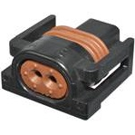 Aptiv-12162215 Connector Discrete Wire Housing Conn Housing RCP 2 POS Crimp ST Cable Mount Black