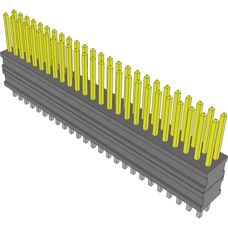 Samtec-FW-25-02-L-D-200-210 Steckverbinderleisten und Leiterplattenbuchsen Conn Board Stacker HDR 50 POS 1.27mm Solder ST Top Entry Thru-Hole FLEX STACK™ Tube