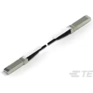 TE Connectivity-2127931-1 Montajes de cables, otros Cable Assembly High Speed 0.5m 30AWG SFP+ to SFP+ 20 to 20 POS M-M