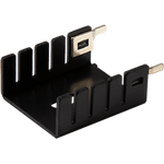 Stamped Heat Sink, TO-220, Aluminum, PCB, 4.31 mm Solder Pin