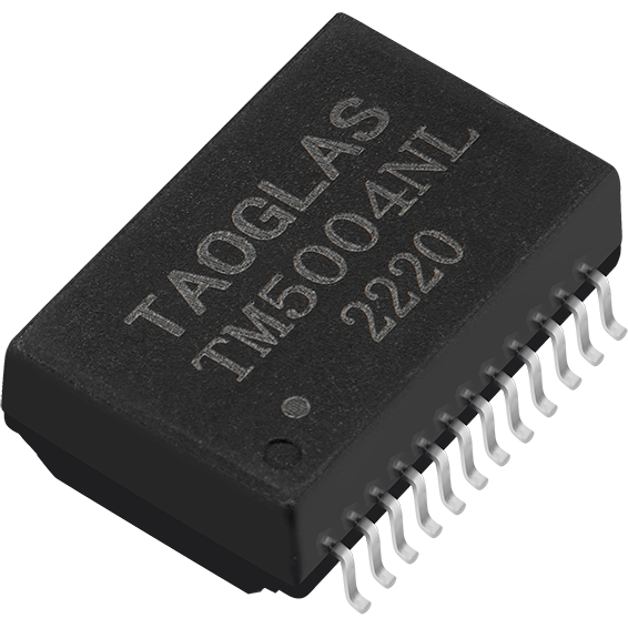 taoglas-TM5004NL | LAN Transformers Telecom, Übertrager Telecom Transformer 1CT:1CT 24 Terminal Gull Wing SMD