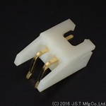 Conn Shrouded Header (4 Sides) HDR 2 POS 2.5mm Solder RA Top Entry Thru-Hole