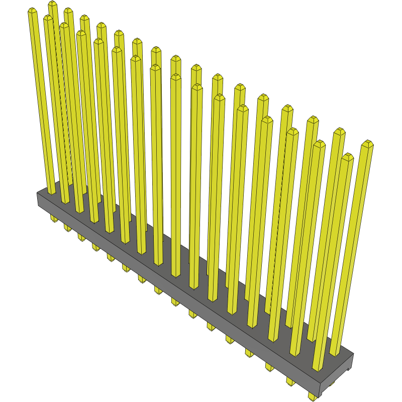 Samtec-MTMM-116-15-L-D-700 Steckverbinderleisten und Leiterplattenbuchsen Conn Unshrouded Header HDR 32 POS 2mm Solder ST Top Entry Thru-Hole Bulk