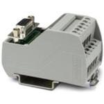 VARIOFACE module, with screw connection and female D-subminiature socket strip, for mounting on NS 35 rails,9-pos.