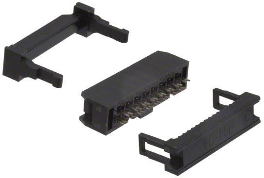 CnC Tech, LLC-3030-16-0103-00 Embases de raccordement et réceptacles PCB Conn IDC Connector SKT 16 POS 2.54mm IDT RA Cable Mount