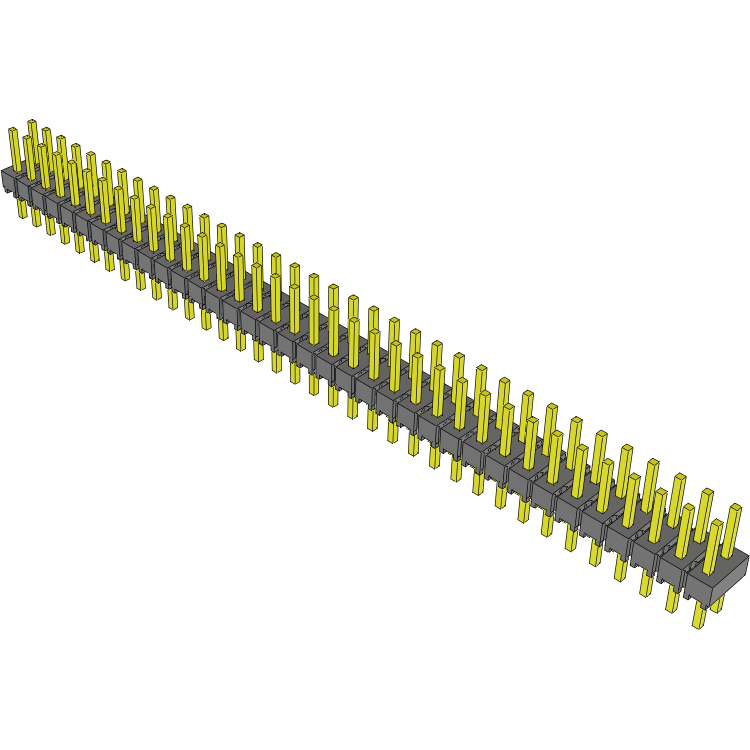 Samtec-MTSW-136-07-T-D-200 Piastre connettori e prese PCB Conn Unshrouded Header HDR 72 POS 2.54mm Solder ST Top Entry Thru-Hole Bulk