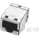 TE Connectivity-1734795-6 Steckverbinder, Telefon und Telekommunikation Conn RJ-45 F 8 POS 1.02mm Solder RA Thru-Hole 8 Terminal 1 Port Cat 5 Tray