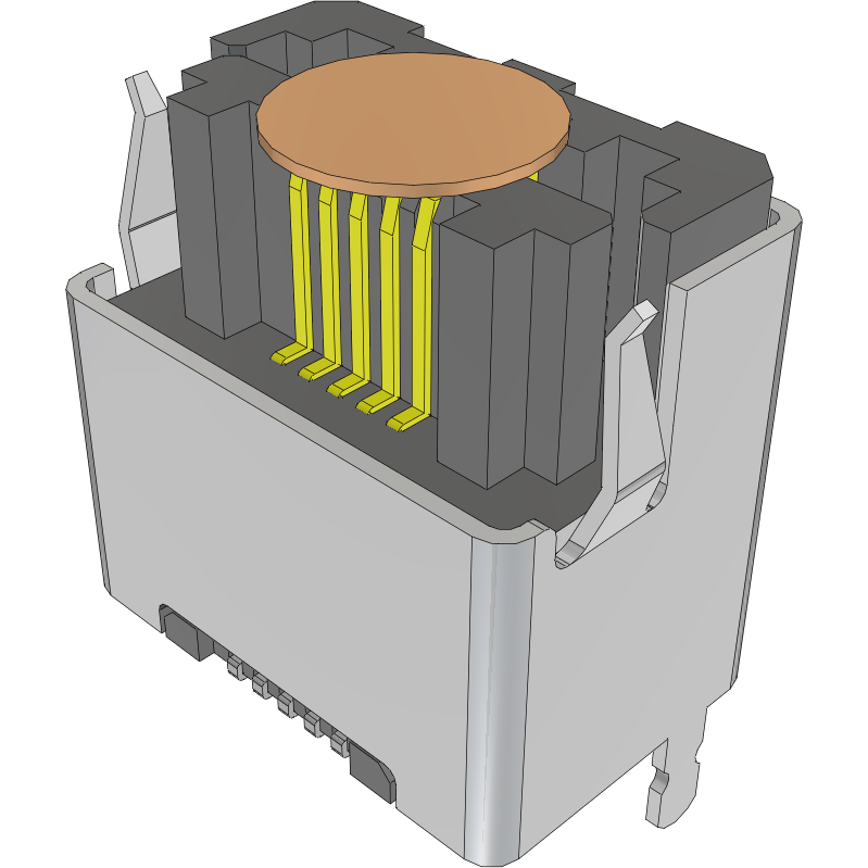 Samtec-LSHM-105-06.0-L-DV-A-S-K-TR Steckverbinderleisten und Leiterplattenbuchsen Conn High Speed Socket and Terminal Strip HDR/SKT 10 POS 0.5mm Solder ST Top Entry SMD T/R