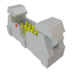 Conn Ejector Header HDR 10 POS 2mm Solder ST Top Entry Thru-Hole Tube