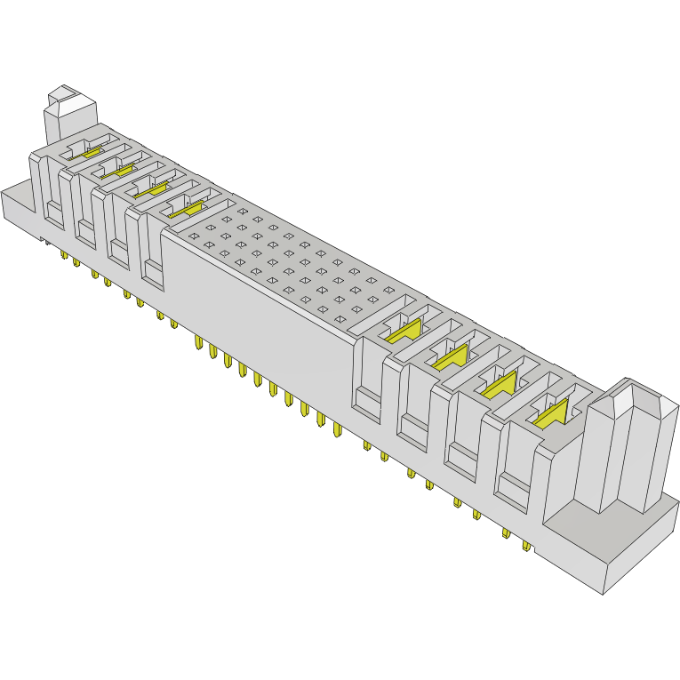 Samtec-PESC-04-40-04-01-T-VT-LC Steckverbinderleisten und Leiterplattenbuchsen Conn Socket Strip SKT 8Power/40Signal POS 6.35mm/2.54mm Solder ST Top Entry Thru-Hole PowerStrip™ Tray