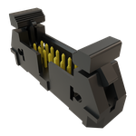 Conn Ejector Header HDR 16 POS 2.54mm Solder ST Top Entry Thru-Hole Tube