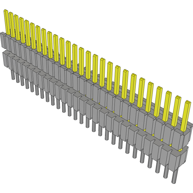 Samtec-DWM-27-53-L-S-240 Steckverbinderleisten und Leiterplattenbuchsen Conn Board Stacker HDR 27 POS 1.27mm Solder ST Thru-Hole Tube