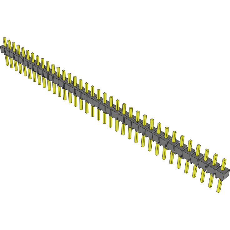 Samtec-HMTSW-136-07-T-S-130 Steckverbinderleisten und Leiterplattenbuchsen Conn Unshrouded Header HDR 36 POS 2.54mm Solder ST Top Entry Thru-Hole Bulk