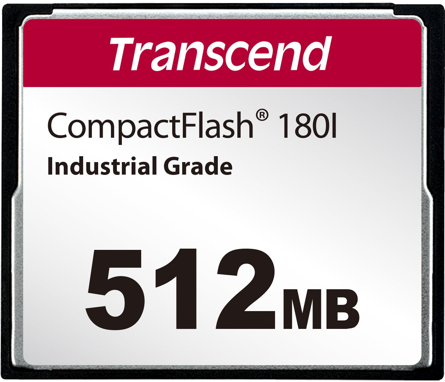 Transcend Information-TS512MCF180I Schede flash Flash Card 512M-byte 3.3V/5V CompactFlash