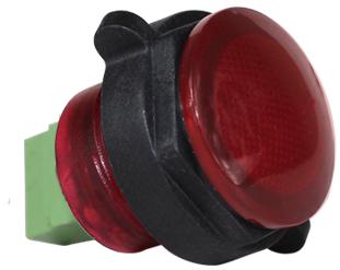 Visual Communications-CNX722C200FVB Panel Mount Indicators Panel Mount Indicator Round 22mm LED FV Screw Block Red MS