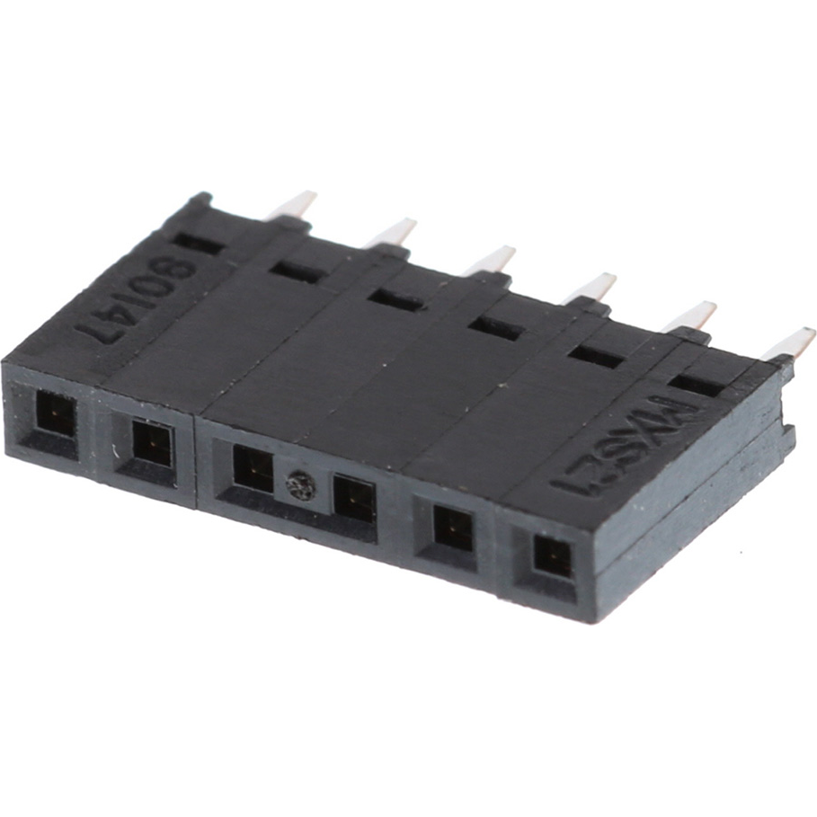 Molex-90147-1106 Steckverbinderleisten und Leiterplattenbuchsen Conn Socket Strip SKT 6 POS 2.54mm Solder ST Top Entry Thru-Hole C-Grid Tube