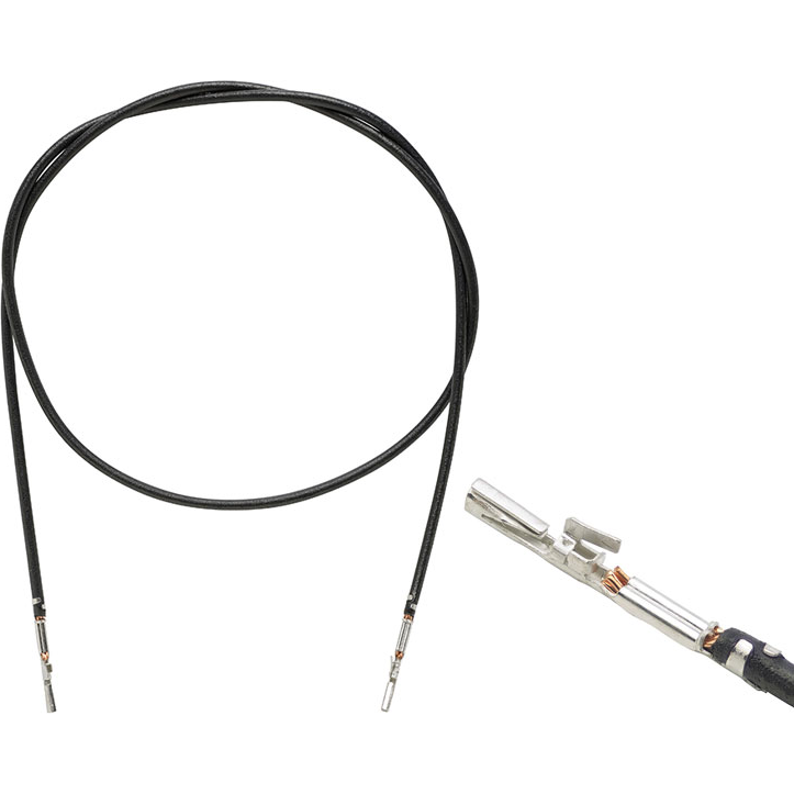 Amphenol Communications Solutions-10162767-M0030YYLF Montajes de cables, otros Cable Assembly FLR13Y 0.3m 24AWG Crimp Terminal to Crimp Terminal 1 to 1 POS F-F Crimp-Crimp MicroSpace™ Bag