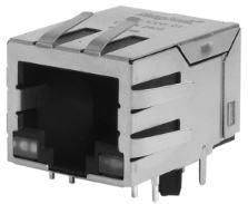 Bel Fuse-P01-1CC0-01 Steckverbinder, Telefon und Telekommunikation Conn RJ-45 RCP 8 POS 1.27mm Solder RA Thru-Hole 14 Terminal 1 Port