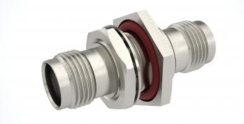 Radiall-R143753000 Connettore RF Conn TNC Adapter 0Hz to 11GHz 50Ohm ST Panel Mount F/F Gold Over Nickel