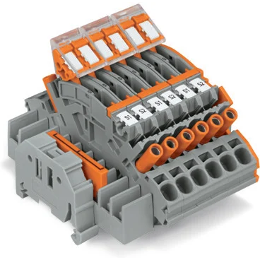 WAGO-2007-8876 Connector Terminal Blocks Compact Terminal Block, for 3-phase current transformer circuit