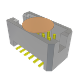 Conn Shrouded Header (4 Sides) HDR 12 POS 1.27mm Solder ST Top Entry SMD TIGER EYE™ T/R