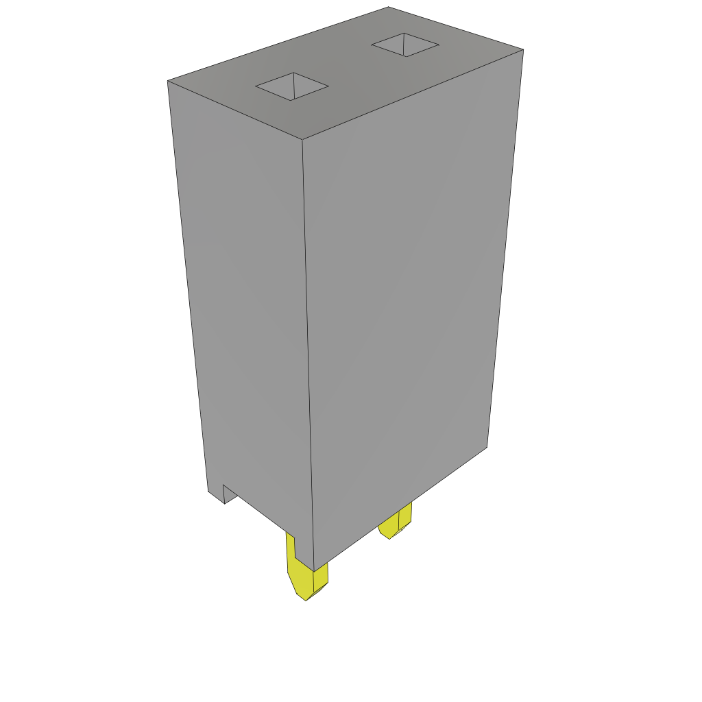 Samtec-SSW-101-01-SM-D Connector Headers and PCB Receptacles Conn Socket Strip SKT 2 POS Solder ST Top Entry Thru-Hole Bulk
