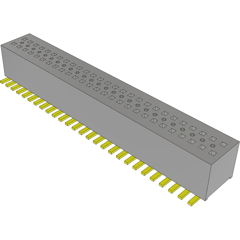 Samtec-CLE-127-01-G-DV-A Connector Headers and PCB Receptacles Conn Socket Strip SKT 54 POS 0.8mm Solder ST SMD Tube