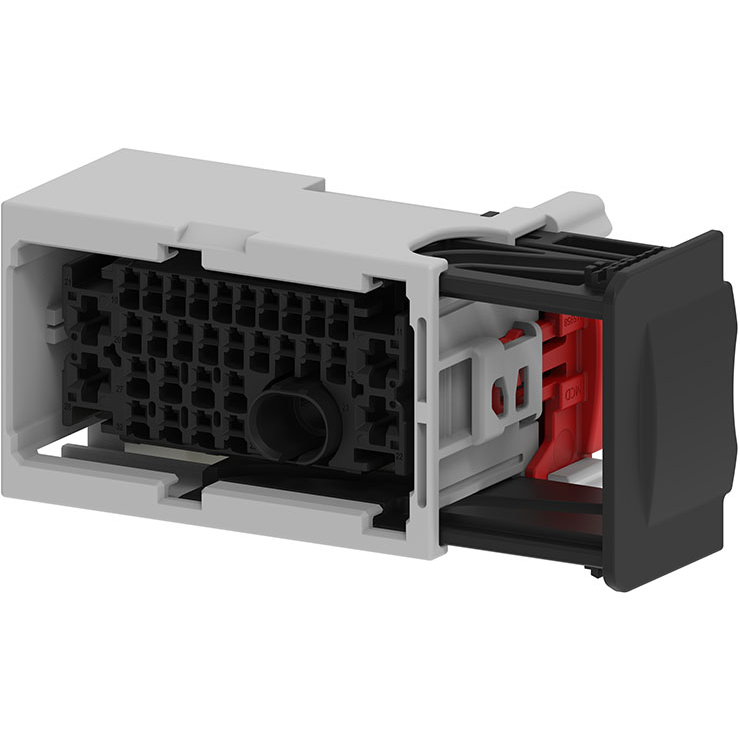 Molex-2159580336 Connector Discrete Wire Housing Conn Housing RCP 32 POS 2.5mm/2.75mm/3.5mm Crimp ST Cable Mount Gray MX-DaSH Carton