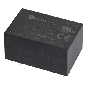 CUI Inc-PSK-S5B-12 AC-DC-Spannungsversorgung AC/DC Power Supply Single-OUT 12V 0.42A 5W 5-Pin Tray