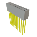 Conn Socket Strip SKT 20 POS 2mm Solder ST Top Entry Thru-Hole Tiger Buy™ Tube