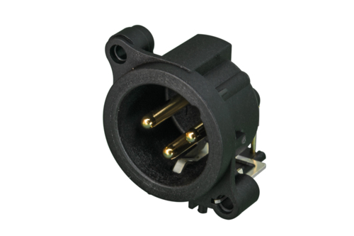 Neutrik Group-NC3MAAH-1 Steckverbinder für Audio und Video Conn XLR Connector M 3 POS Solder RA Thru-Hole 3 Terminal 1 Port