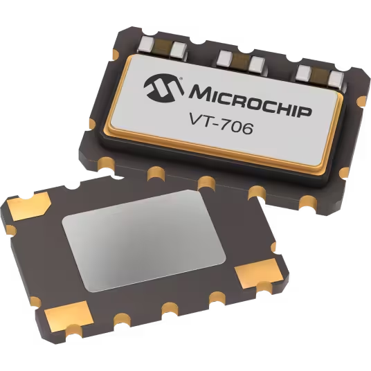 Microchip Technology-VT-706-EAE-207B-40M0000000 Gesteuerter Oszillator Oscillator VC-TCXO 40MHz ±2ppm (Tol) ±0.2ppm (Stability) 15pF CMOS 55% 3.3V 4-Pin CSMD T/R