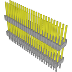 Conn Board Stacker HDR 50 POS 1.27mm Solder ST Thru-Hole Tube