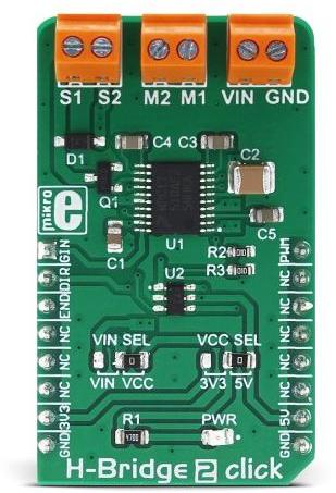 MikroElektronika-MIKROE-3000 Power Management Development Boards and Kits MPC17510 Motion Motor Control Click Board