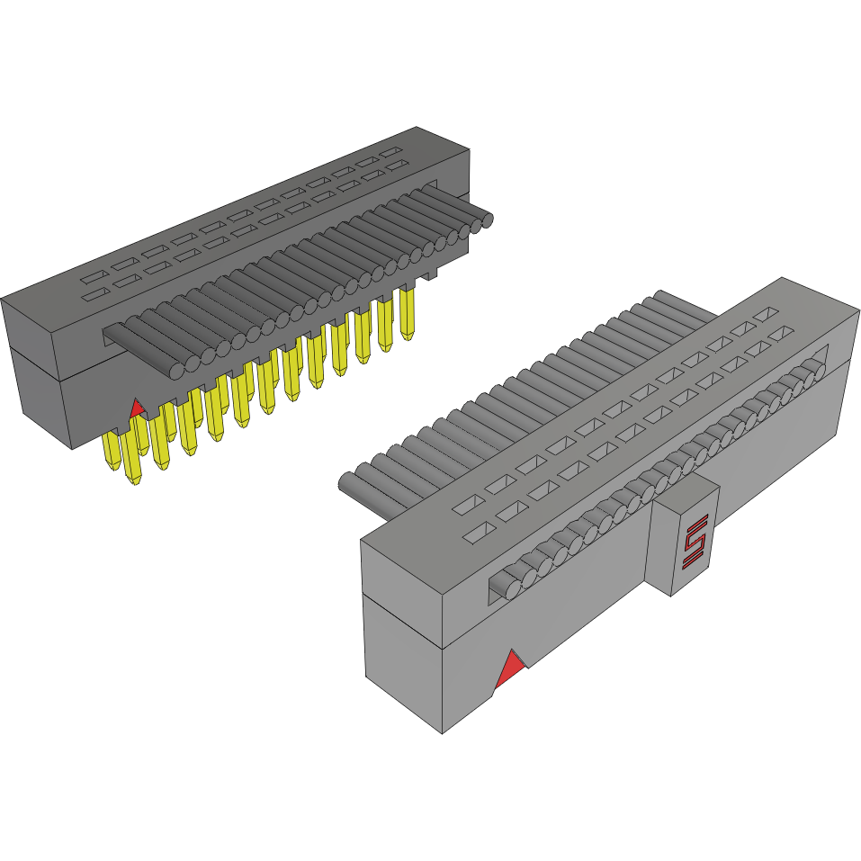 Samtec-FFMD-12-T-12.00-01-N Flachband Kabelbaugruppen Cable Assembly Flat Ribbon 0.3m 30AWG IDC Connector to 2(IDC Connector) 24 to 24 POS M-F/F IDT-IDT/IDT Bulk