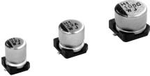Nichicon-UWJ1E220MCL1GB Kondensator, Aluminium Cap Aluminum Lytic 22uF 25V 20% (6.3 X 5.4mm) SMD 0.042A 2000h 85°C T/R Automotive AEC-Q200