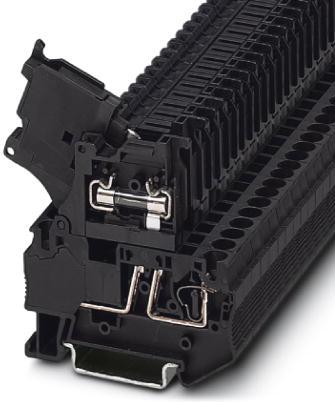 PHOENIX CONTACT-3036369 Connector Terminal Blocks Conn Fuse Modular Terminal Block 2 POS Spring Cage T DIN Rail 6.3A