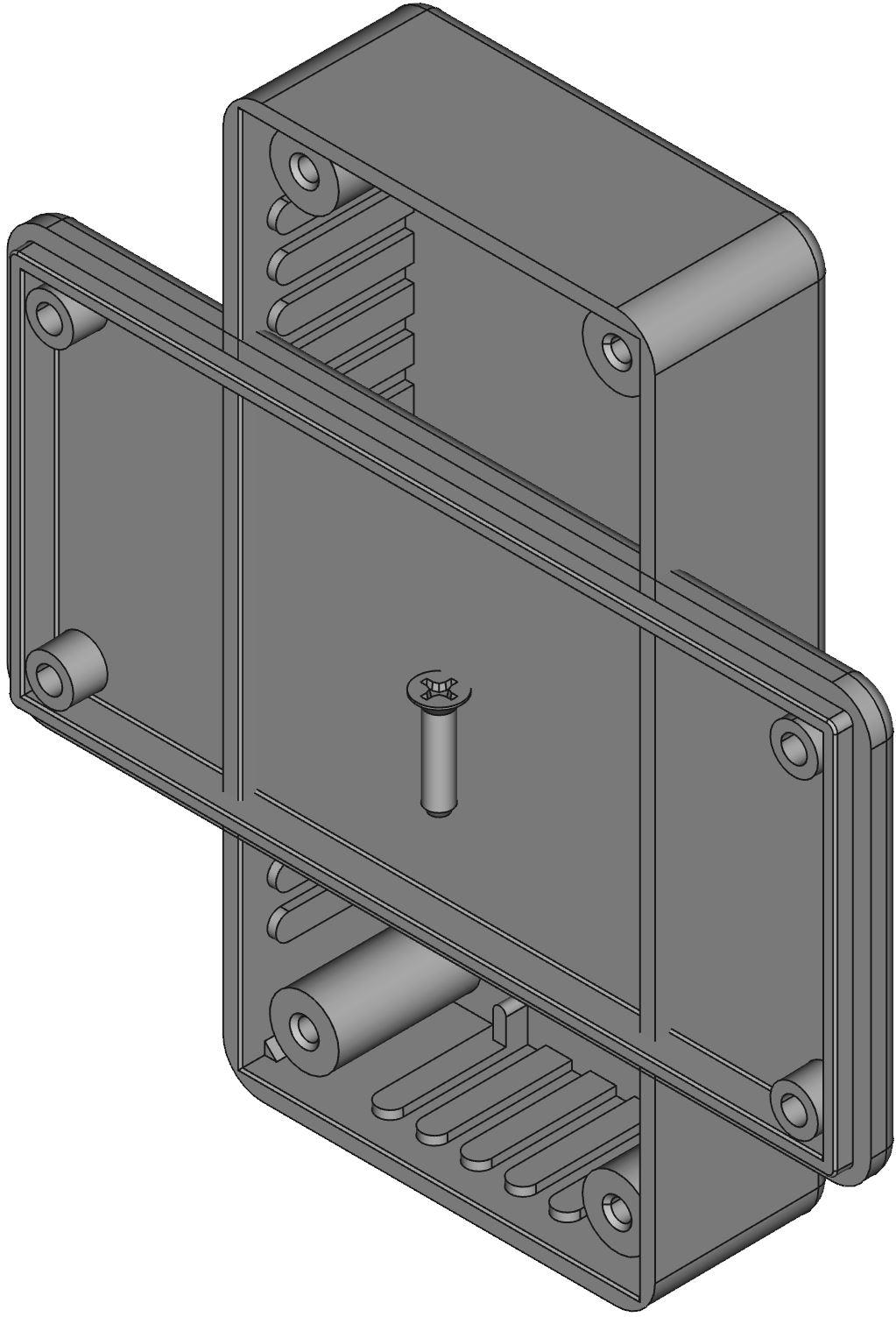 Hammond Manufacturing-1591ASBK Kästen, Gehäuse und Gestelle Black Acrylonitrile Butadiene Styrene Flange Mount General Purpose Enclosure