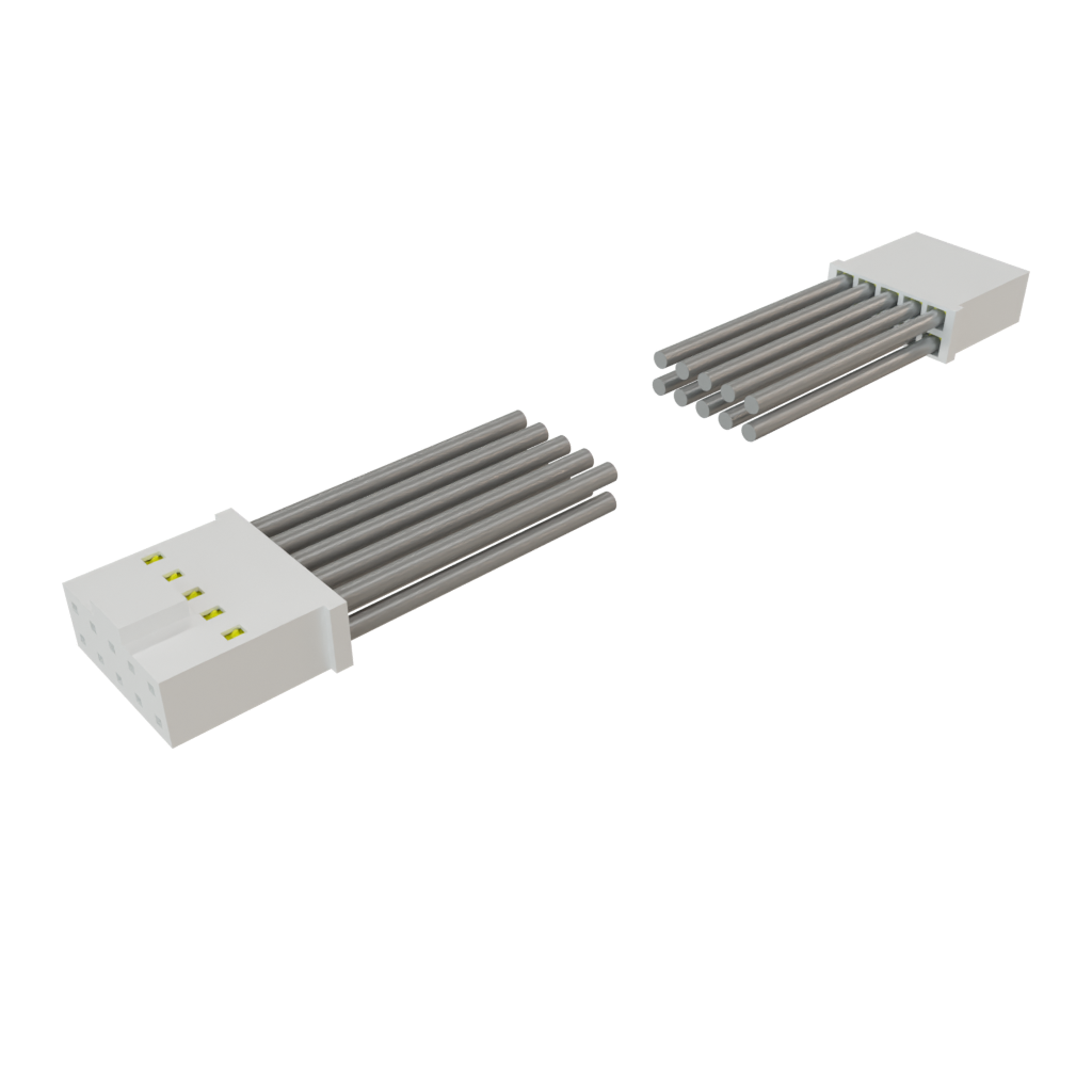 Samtec-SMSD-05-24C-F-08.00-D-K-KDX Andere Kabelbaugruppen Cable Assembly Discrete Wire 0.203m 24AWG Socket Strip to Socket Strip 10 to 10 POS SKT-SKT Crimp-Crimp MINI MATE® Bulk