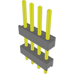 Conn Board Stacker HDR 4 POS 2.54mm Solder ST Top Entry Thru-Hole Bulk