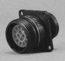 Cinch Connectivity Solutions-MS24264R8T2SN-LC Connector Circular Conn Circular SKT 2 POS Crimp ST Flange Mount 2 Terminal 1 Port Medical