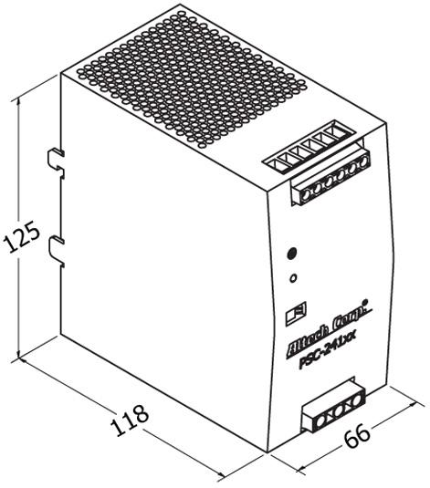 Altech Corporation-PSC-24148 Alimentazione da CA a CC AC/DC Power Supply Single-OUT 48V 5A 240W 9-Pin