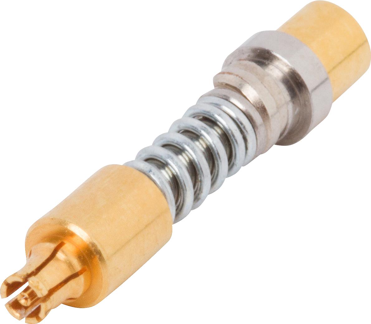 Amphenol-3821-40024 Raccordement FR Conn SMPS 0Hz to 40GHz 50Ohm Solder ST Cable Mount F Gold Over Nickel VITA 67.3 Tray