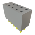 Conn Unshrouded Header HDR 10 POS 2mm Press Fit ST Thru-Hole Bulk