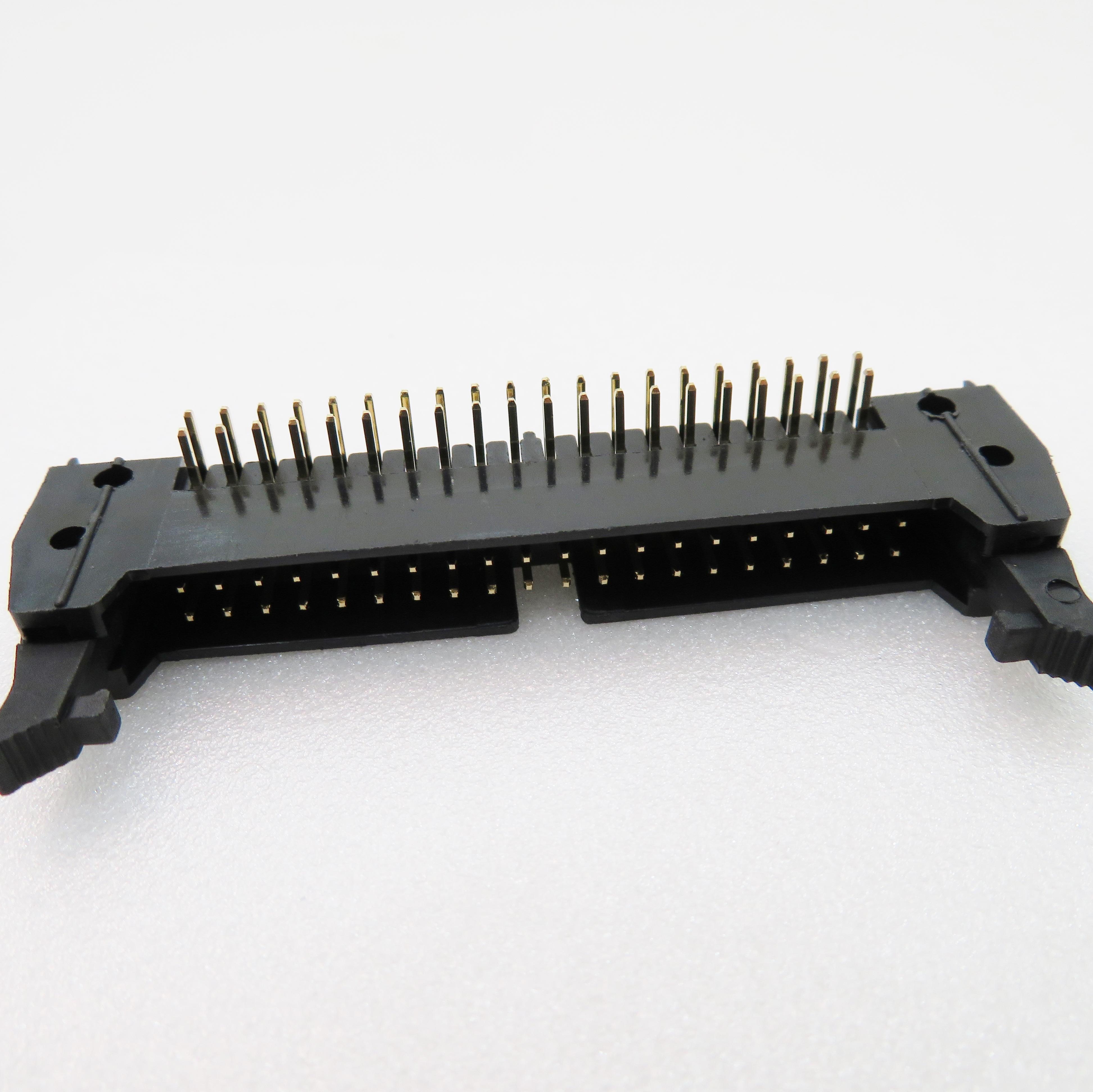 ADAM TECH-MHR-40-HUAL Connector Headers and PCB Receptacles Conn Ejector Header HDR 40 POS 2.54mm Solder RA Side Entry Thru-Hole Tray