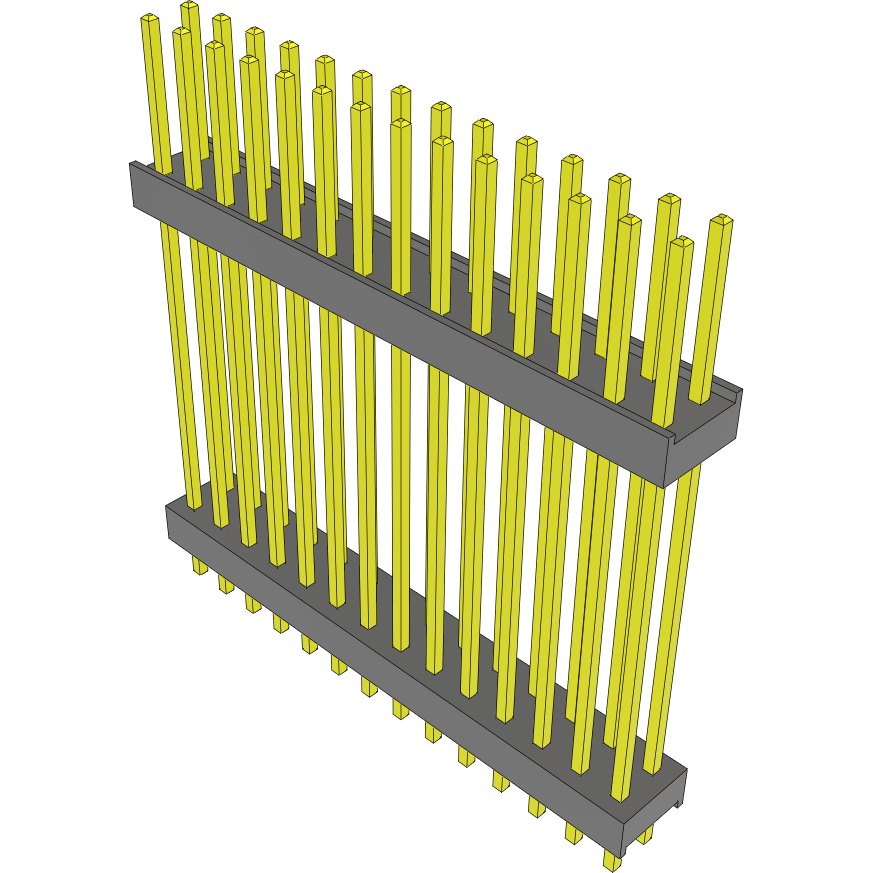 Samtec-DW-14-14-T-D-1000 Connector Headers and PCB Receptacles Conn Board Stacker HDR 28 POS 2.54mm Solder ST Top Entry Thru-Hole Bulk