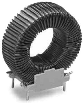 Eaton-CTX100-1-52M-R Induktor verbleit Inductor Power Toroid 100.4uH/100uH 20% 100KHz Powdered Iron 2.5A 0.106Ohm DCR Pin Bulk