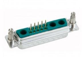 CONEC-3021W1SAR71E40X Steckverbinder, D-Sub Combination D-SUB Connectors, Cable Mount, Signal and Coax Contacts